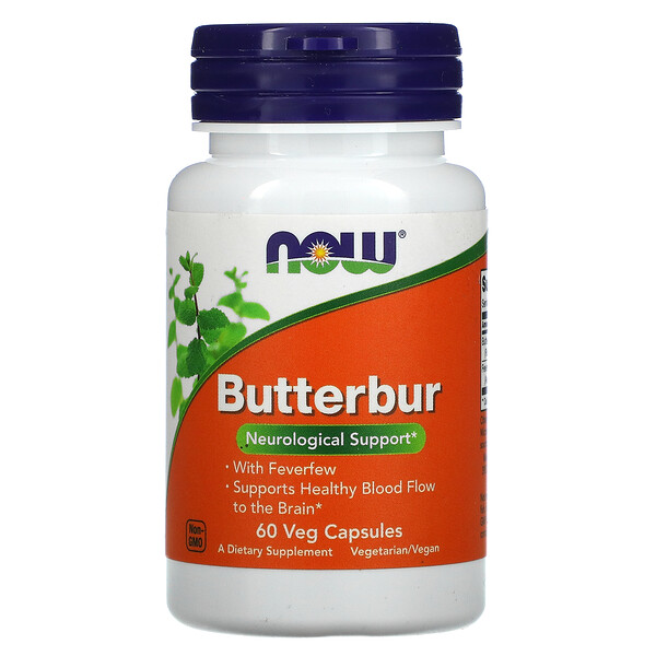 Butterbur, 60 растительных капсул