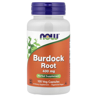 Product Image for NOW Foods, Burdock Root, 430 mg, 100 Veg Capsules