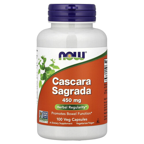 Now Foods Cascara Sagrada, 450 mg, 100 Veg Capsules