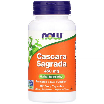 

Крушина (Cascara Sagrada), 450 мг, 100 вегетарианских капсул