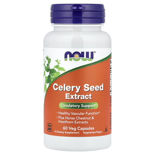 NOW Foods, Celery Seed Extract, 60 Veg Capsules