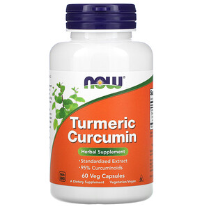 Now Foods, Turmeric Curcumin, 60 Veg s