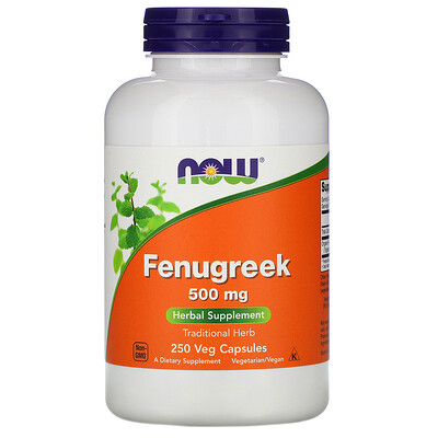 

NOW Foods Fenugreek 500 mg 250 Veg Capsules