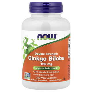 NOW Foods, Ginkgo biloba, 200 növényi kapszula