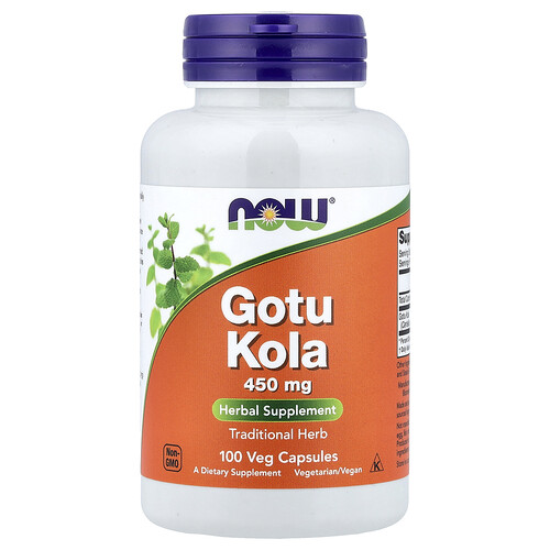 Now Foods Gotu Kola, 450 mg, 100 Veg Capsules