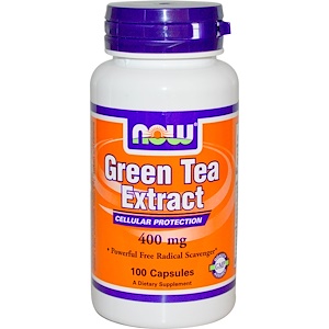 Now Foods, Экстракт зеленого чая, 400 мг, 100 капсул