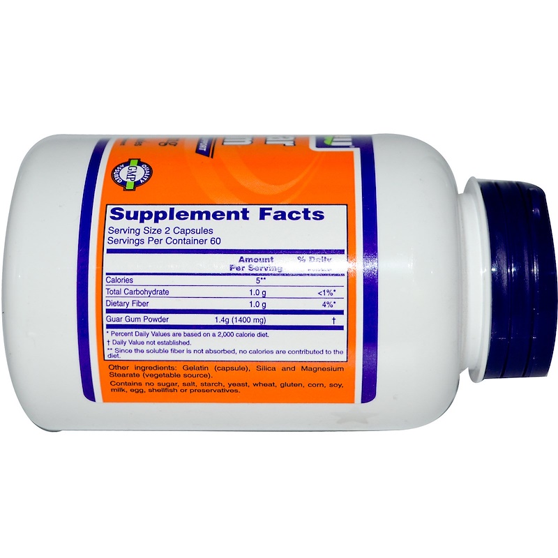 Now Foods, Guar Gum, 700 mg, 120 Capsules iHerb