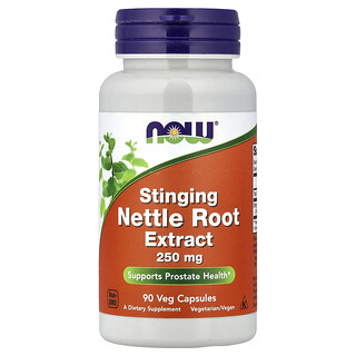 NOW Foods, Brandnetelwortelextract, 250 mg, 90 plantaardige capsules