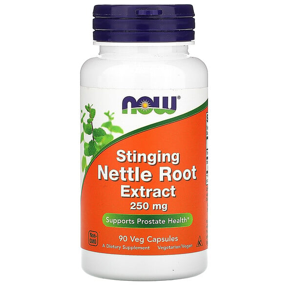 Now Foods, Stinging Nettle Root Extract, Brennnessel-Wurzelextrakt, 250 mg, 90 pflanzliche Kapseln