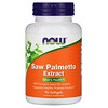 Now Foods, Saw Palmetto Extract, With Pumpkin Seed Oil and Zinc, 160 mg,  90 Softgels