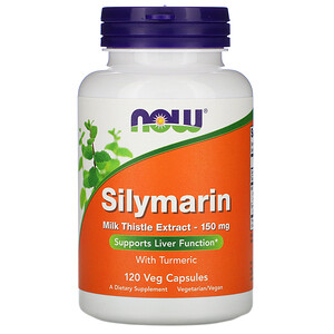 Отзывы о Now Foods, Silymarin, Milk Thistle Extract, 150 mg, 120 Veg Capsules