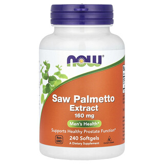 NOW Foods, Εκχύλισμα Saw Palmetto, 160 mg, 240 μαλακές κάψουλες