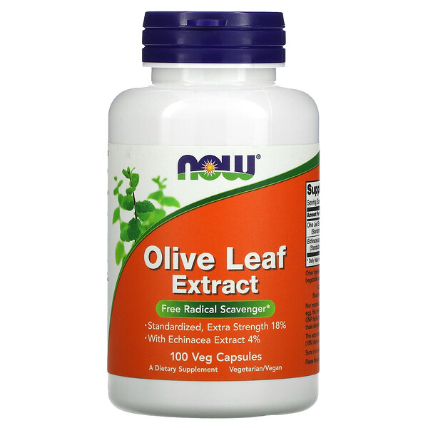 Now Foods‏, Olive Leaf Extract, 100 Veg Capsules