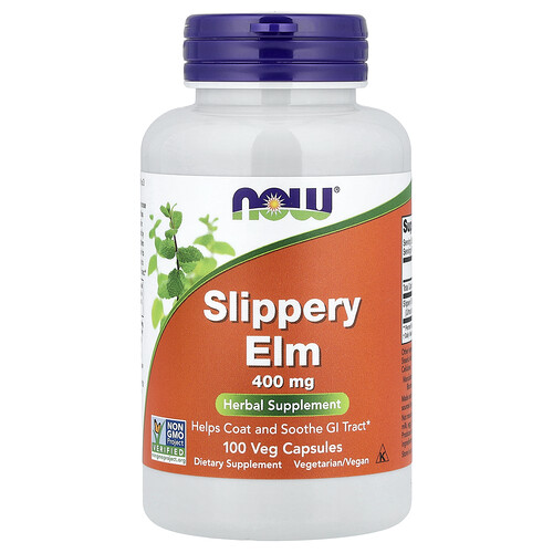 NOW Foods, Slippery Elm, 400 mg, 100 Veg Capsules