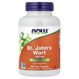 NOW Foods, St. John's Wort, 300 mg, 250 Veg Capsules