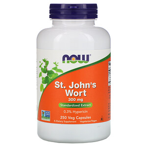 Отзывы о Now Foods, St. John's Wort, 300 mg, 250 Veg Capsules