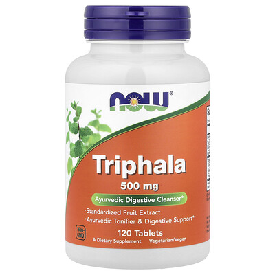 Product Image for NOW Foods, Triphala, 120 Tablets