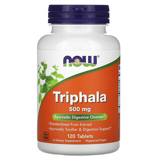 Now Foods, Triphala, 500 mg, 120 Comprimidos