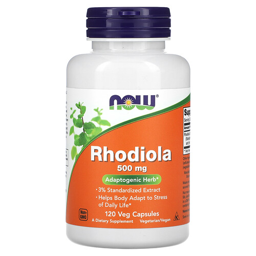 NOW Foods ロディオラ 500mg ベジカプセル120粒