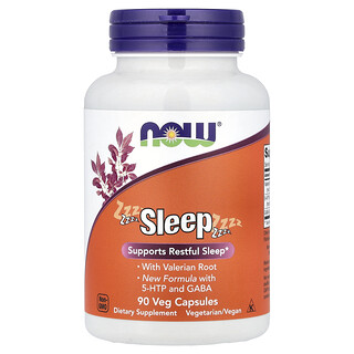 ناو فودز‏, مكمل Sleep، مزيج نباتي للنوم، 90 كبسولة نباتية