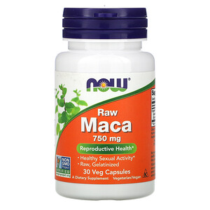 Отзывы о Now Foods, Raw Maca, 750 mg, 30 Veg Capsules