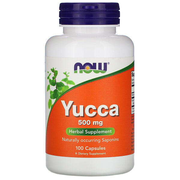 Now Foods, Yucca, 500 mg, 100 Capsules