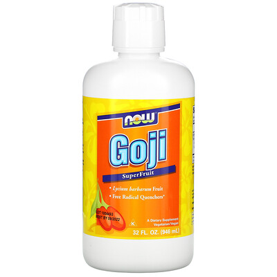 Now Foods Годжи, сок из суперпродукта, 946 мл