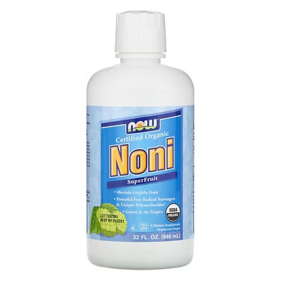 Now Foods Certified Organic, Noni, SuperFruit, 32 fl oz (946 ml)