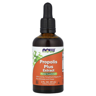 NOW Foods, Extracto de Propoleo Plus, 2 fl oz (60 ml)