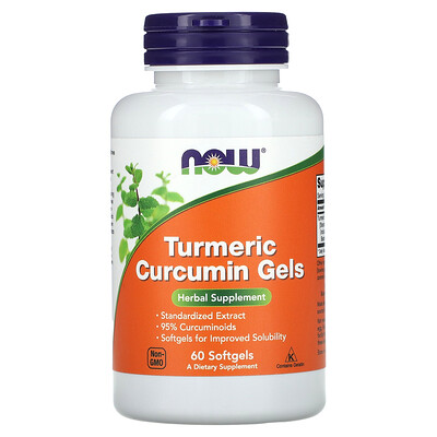 

NOW Foods, Turmeric Curcumin Gels, 60 Softgels