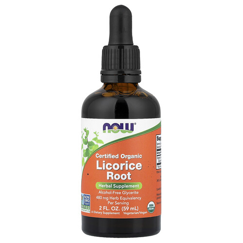 Now Foods Certified Organic Licorice Root, 2 fl oz (59 ml)