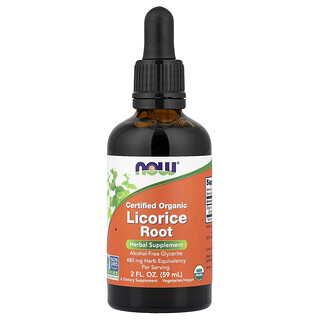 NOW Foods, Органикалық лигнды тамыр сертификаты, 480 мг, 2 мл унция (59 мл)