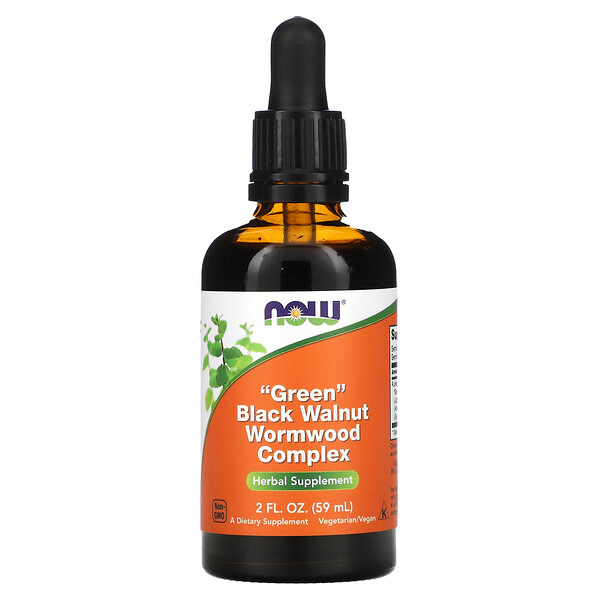 NOW Foods Green Black Walnut Wormwood Complex 2 Fl Oz 59 Ml now-foods-green-black-walnut-wormwood-complex-2-fl-oz-59-ml