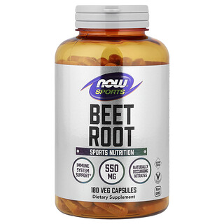 NOW Foods, Sports, Beetroot, 180 Veg Capsules (0.55 g per Capsule)