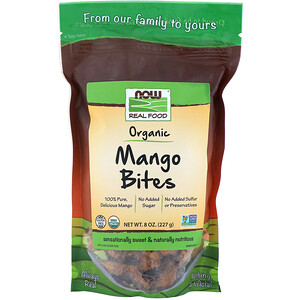 Отзывы о Now Foods, Real Foods, Organic Mango Bites, 8 oz (227 g)