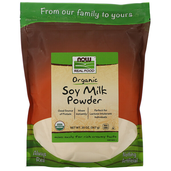 Now Foods Real Food Organic Soy Milk Powder 20 Oz 567 G Iherb