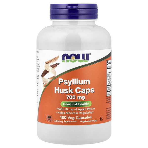 NOW Foods Psyllium Husk Caps, 180 Veg Capsules