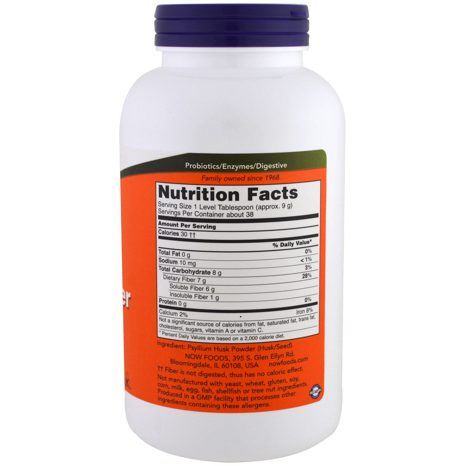 Now Foods, Psyllium Husk Powder, 12 oz (340 g) iHerb