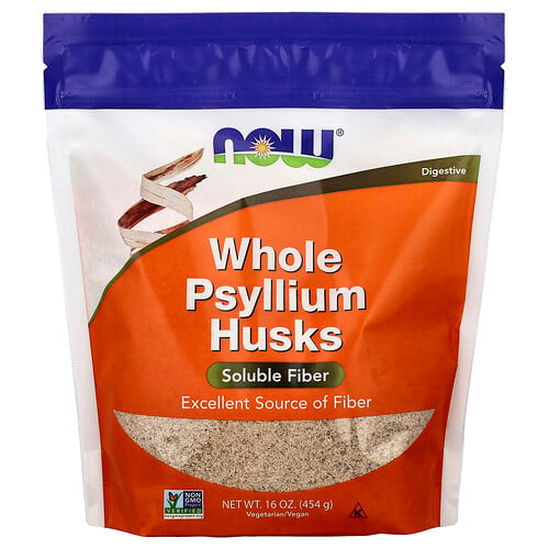 NOW Foods, Whole Psyllium Husks, ganze Flohsamen, 454 g (16 oz.)