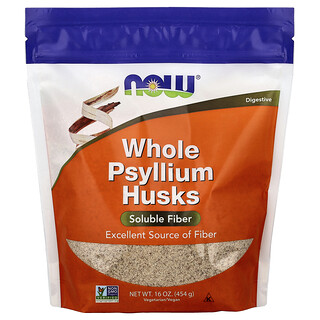 NOW Foods, Whole Psyllium Husks, 454 g (16 oz)