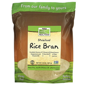 Отзывы о Now Foods, Real Food, Stabilized Rice Bran, 20 oz (567 g)