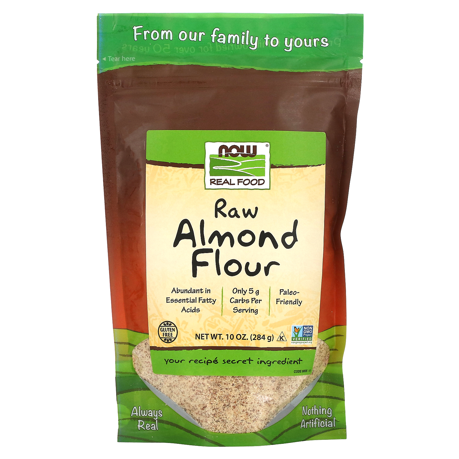 NOW Foods, Real Food, Raw Almond Flour, 10 oz (284 g)