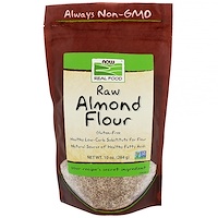 Real Food, сырая миндальная мука, 10 унц. (284 г) - изображение