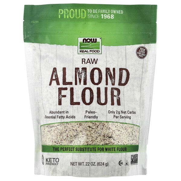 NOW Foods Real Food, Raw Almond Flour, 22 oz (624 g)