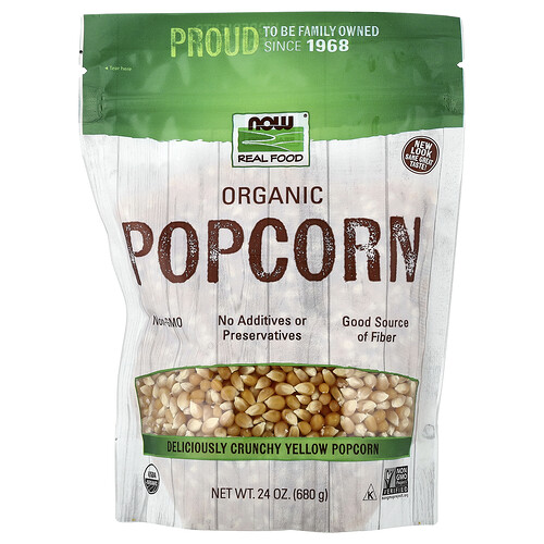Now Foods NOW Foods, Real Food, Organic Popcorn, 24 oz (680 g)