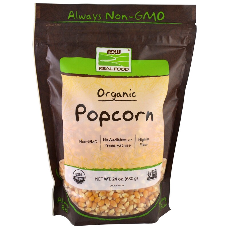 Now Foods, Real Food, Organic Popcorn, 1.5 lbs (680 g) iHerb