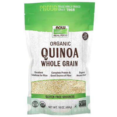 NOW Foods Organic Quinoa Whole Grain 16 oz (454 g)