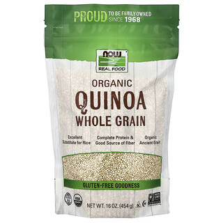 NOW Foods, Quinoa certifiée bio, Céréale complet, 16 oz (454 g)