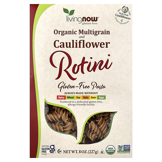 NOW Foods, Rotini multicereales y coliflor orgánicos, 227 g (8 oz)