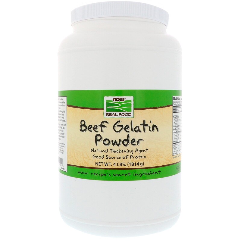 Now Foods, Real Food, Beef Gelatin Powder, 4 lbs (1814 g) iHerb